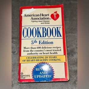 1991 American Heart Association Cookbook, 5th Edition, Vintage Paperback